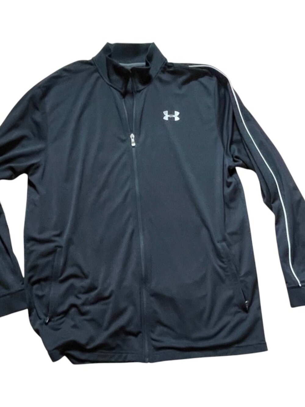 Under Armour Men’s XL Soft Shell Jacket Black Full Zip Windproof